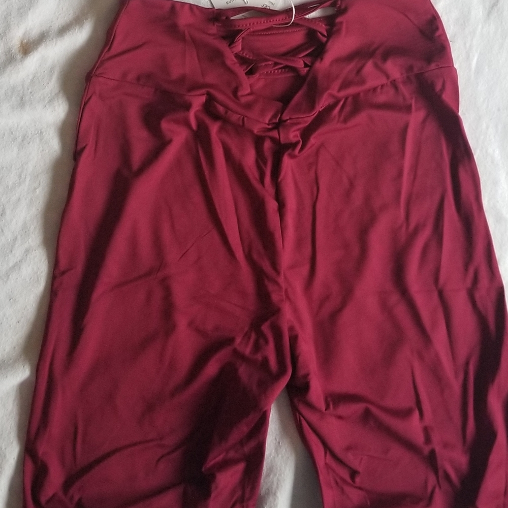 Casual O-Neck Short Sleeve Back Drawstring Crop Hi - Picture 8 of 8